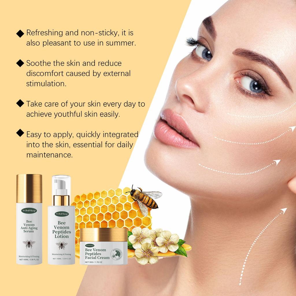 WOODSLEEP Skincare Set Moisturizing and Hydrating Essence Cream for Soft Skin Refreshing and Nourishing Skincare Set
