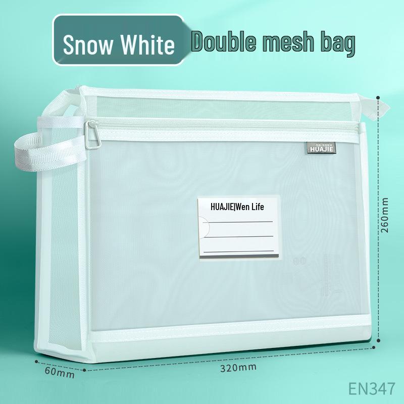 Прозрачная сумка на молнии для хранения студенческих файлов и книг