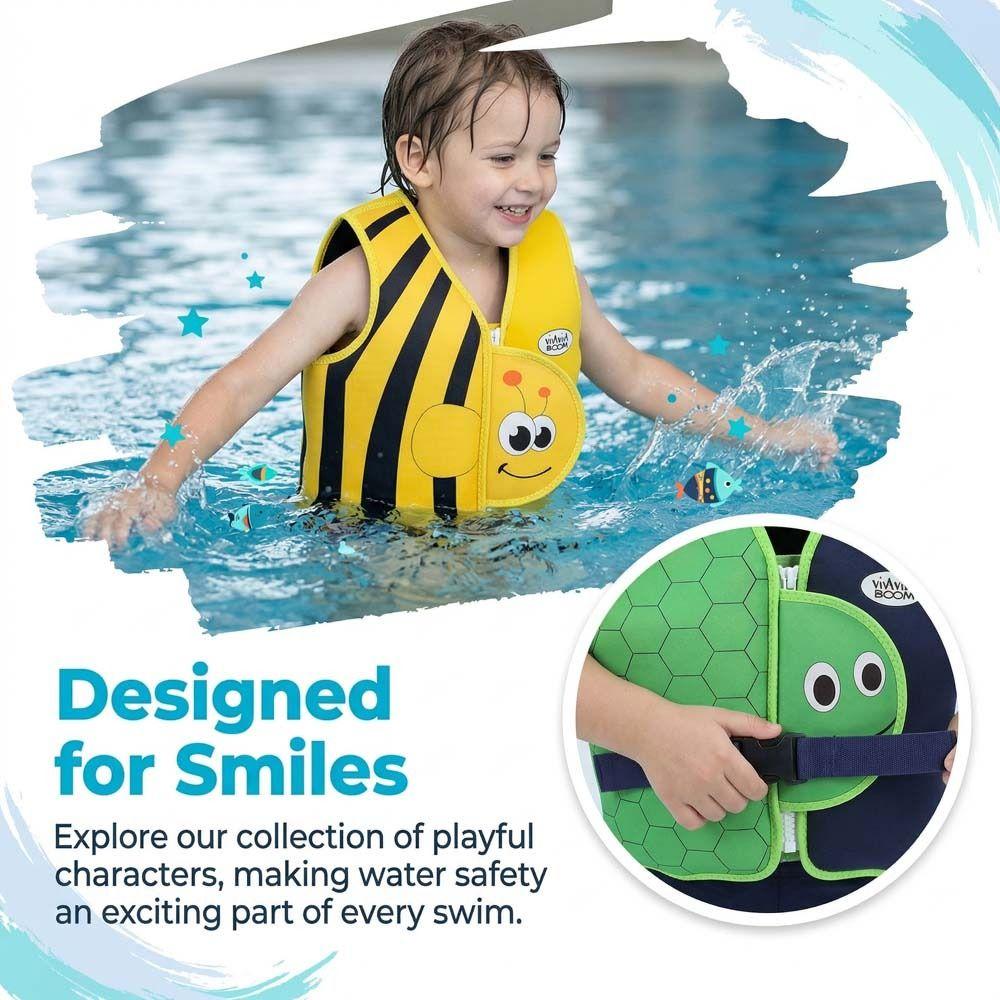 Anti Rollover Child Buoyancy Vest Adjustable Floating Vest Baby Swimming Jackets Beach