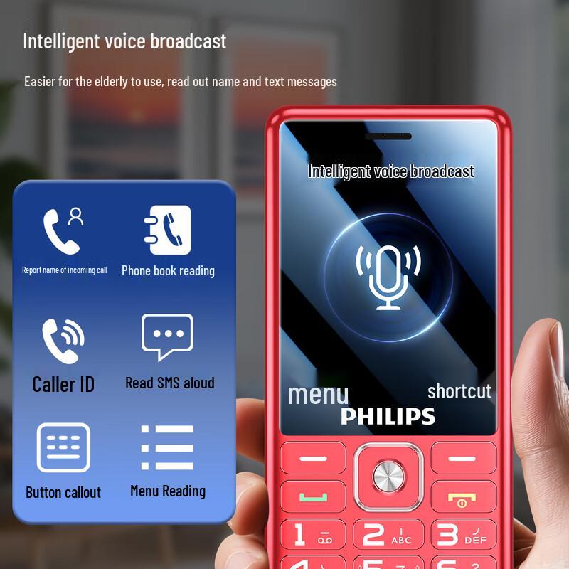 Philips E536 Senior 4G Feature Phone (CN version)