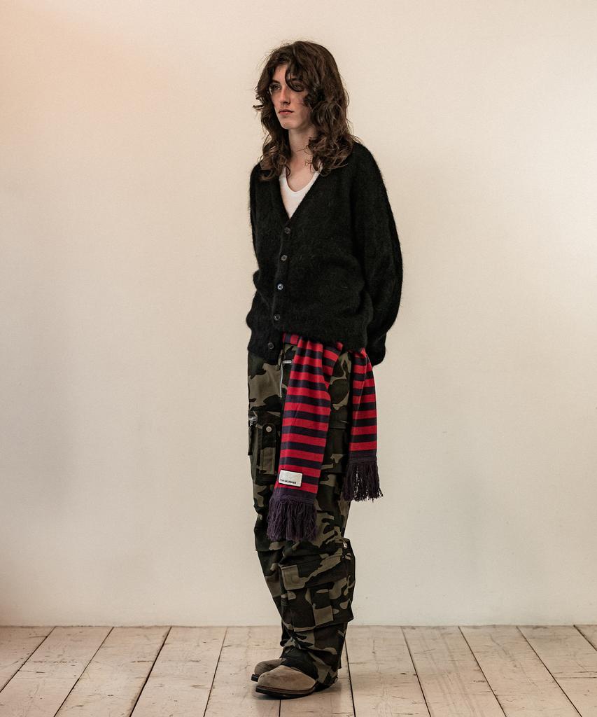Thevinylhouse Grunge Cardigan Black