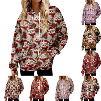 Толстовки для женщин оверсайз зимние плюшевые милые свитшоты пуловер модная осенне-зимняя одежда