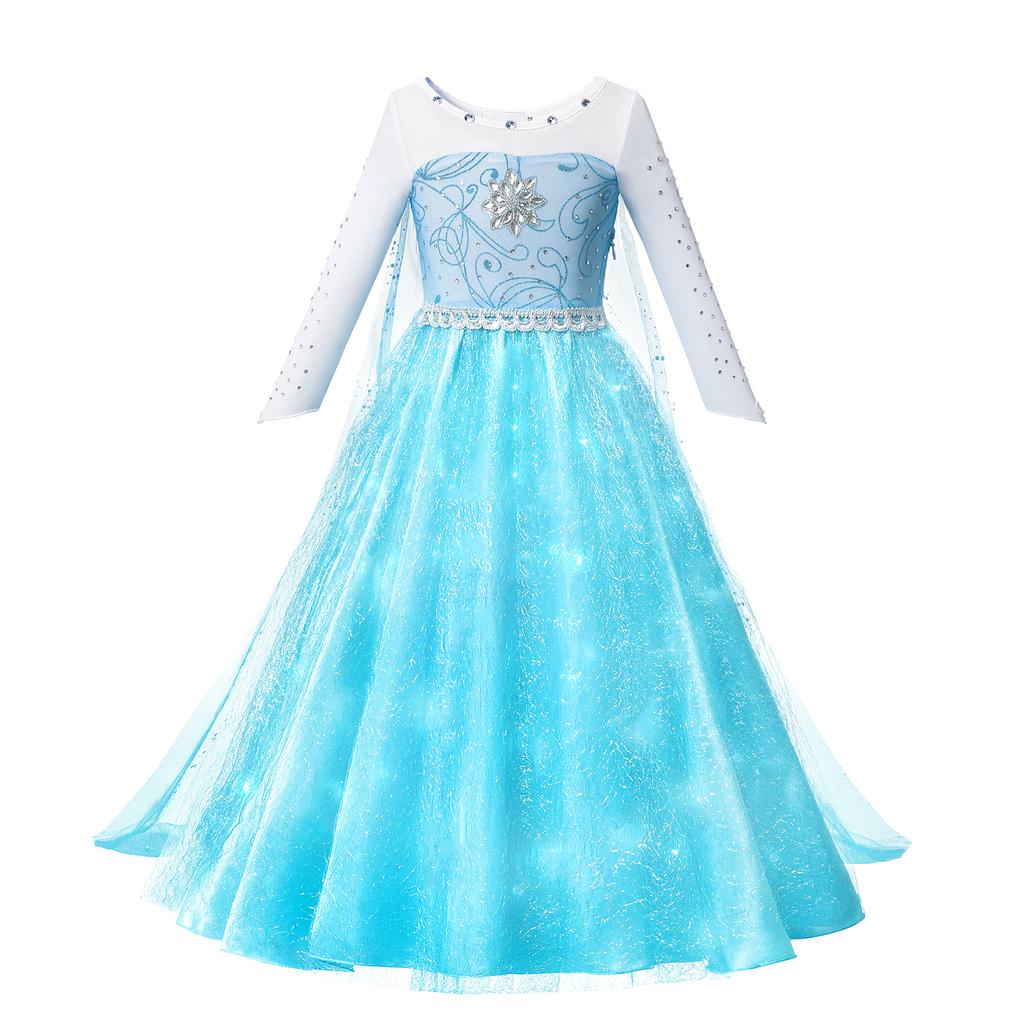 Платье принцессы для девочки, детская одежда для дня рождения, костюм для косплея на Хэллоуин