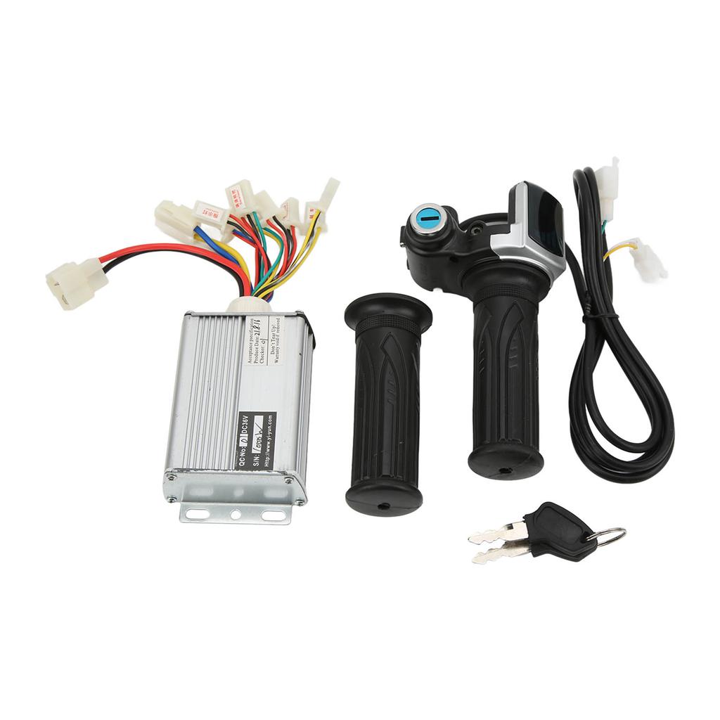 36V 1000W Motor Brushed Speed Controller with Locking Battery Display Throttle Twist Grip for Mini