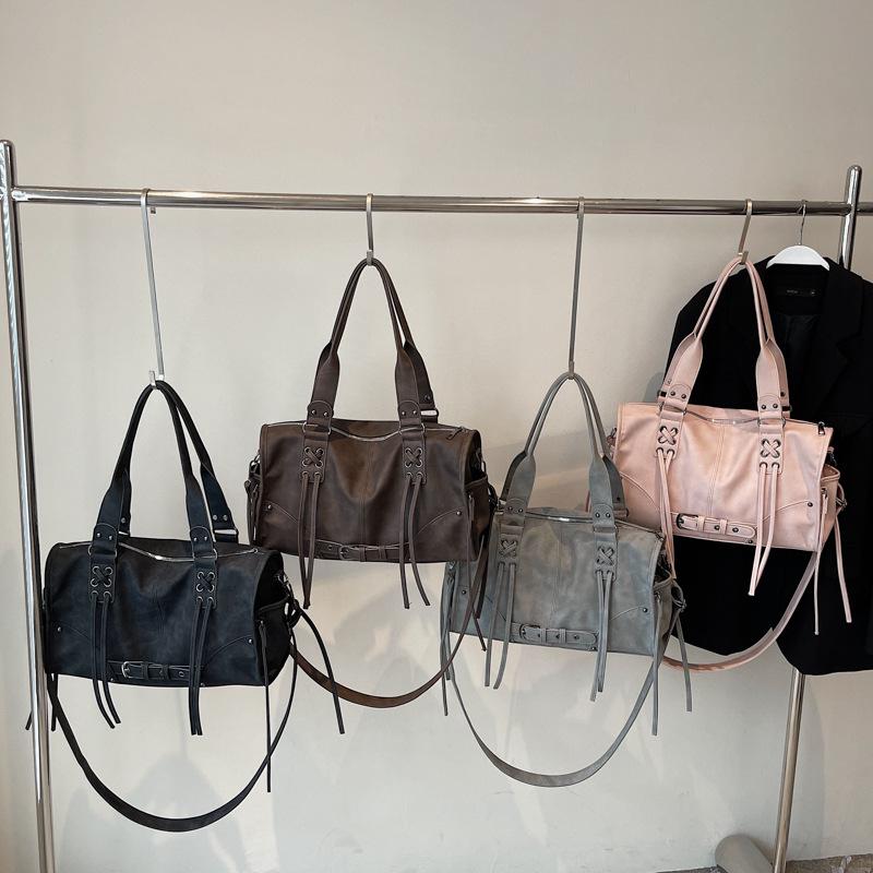 2025 Retro Motorcycle Crossbody Bag: Stylish & Spacious One-Shoulder Handbag for Women