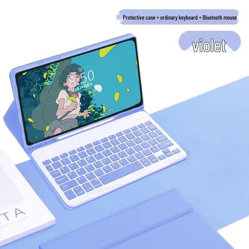 Магическая Bluetooth-клавиатура и силиконовый чехол 2025 года для iPad 11/Air11 - A16 Магнитная съемная кожаная клавиатура.