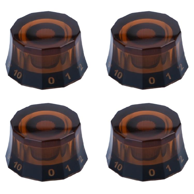 4 Pcs Electric Guitar Volume Tone Control Knobs Potentiometer Cap Easy to Use