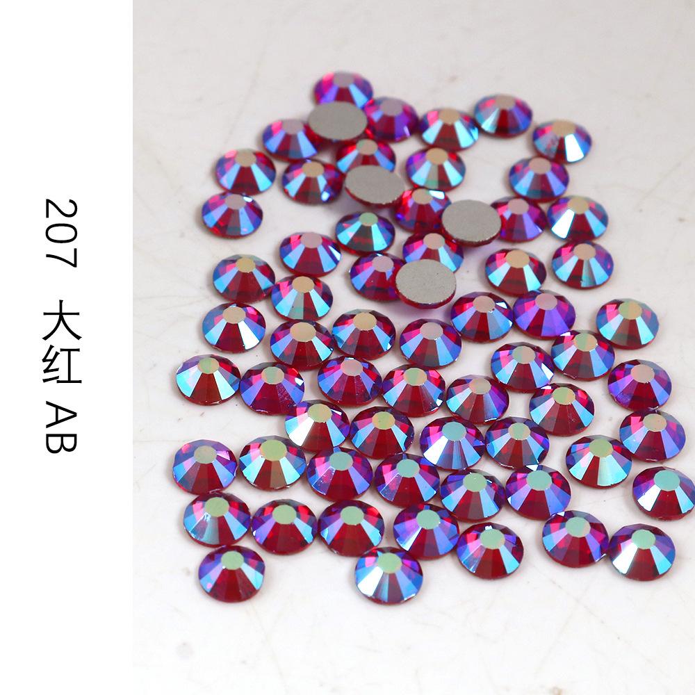 Ss3-Ss30 Разноцветные Стразы AB Стекло Плоское Дно Стразы-Бриллианты Кристалл Цветные Круглые DIY Наклейки для Маникюра Бриллиант