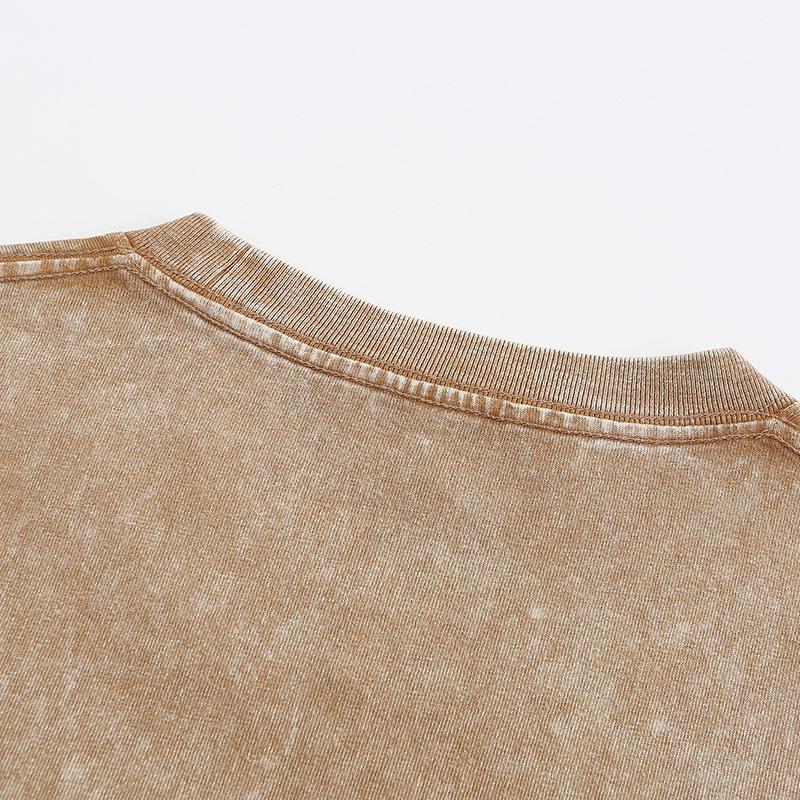 Хлопковая винтажная футболка с короткими рукавами Мужская футболка Y2K American Retro Женская летняя футболка в стиле хип-хоп Футболки Harajuku