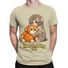 Classic Funny 100 Cotton Tshirt Cute Monkey Hugging Plush Tees Tops For Unisex