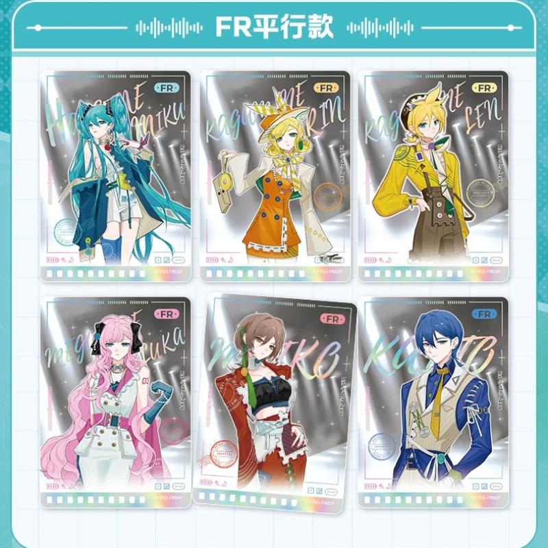 Genuine Hatsune Card Miku Postal Gift Box Acrylic Card Anime Collection Cards Anime Peripheral Toys Flash Card Gifts