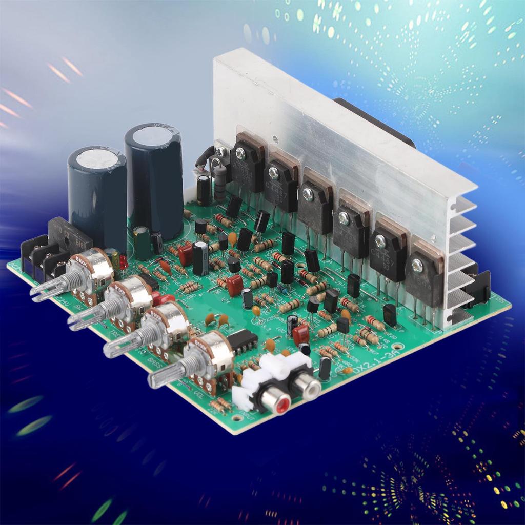 2.1 Плата усилителя мощности сабвуфера 240 Вт Высокая мощность 3-канальный аудиоусилитель Плата