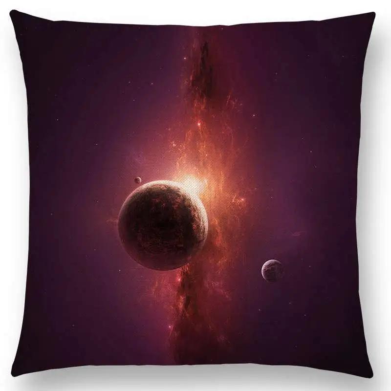 New Mysterious Universe Vast Outer Space Beautiful Planets Amazing Galaxy Dream Stars Cushion Cover Sofa Throw Pillow Case
