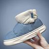 Fashion Outdoor Plush Warm Men's Snow Boots Winter Couple Cotton Shoes Down Non-Slip Waterproof Fashion Kids Shoes Slip On Soft Sneakers