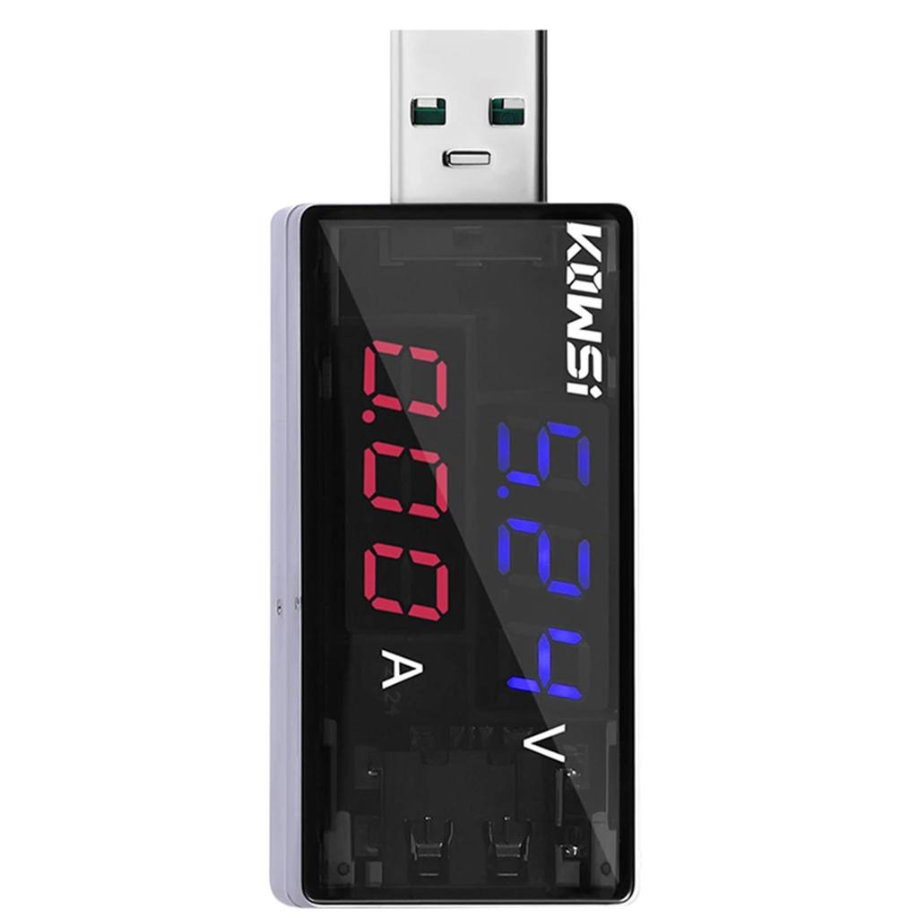 KWS-11VA USB Тестер Зарядки 4-30В 6.5А Измеритель Напряжения и Тока Вольтметр Амперметр Тестер Емкости Аккумулятора Детектор Мощности