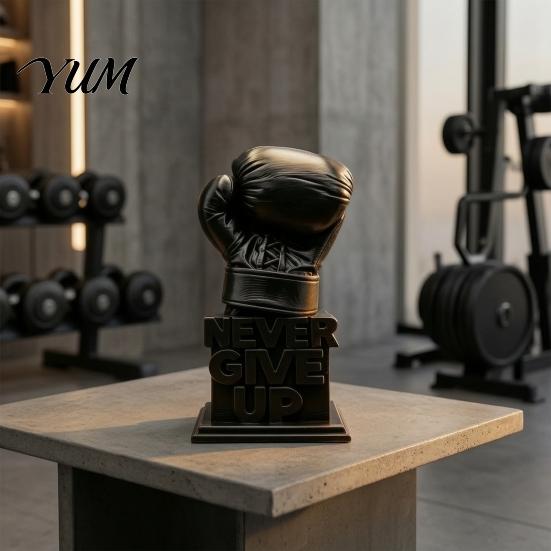 Desktop Perseverance Decor 3D Printed Boxing Glove Desk Figurine Never Give Up Inspirational Motivational Motivation Statue Statue Resin Encouragement
