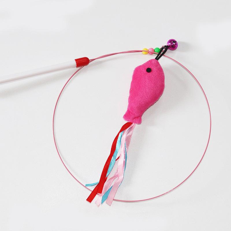 1/10Pcs Funny Simulation Feather Cat Toy Interactive Pet Cat Toy Kitten Playing Teaser Wand Toy Replacement Head Pet Supplies