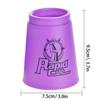 CYFIE Sports Stacking Cups Set of 12 Overlap Cups for Sports Stacking Handheld Rod Storage Bag Thick Plastic Competition Use Purple