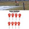 50Pcs Screw In Design Fence Insulator Rainproof Screw In Insulator  Timber Post