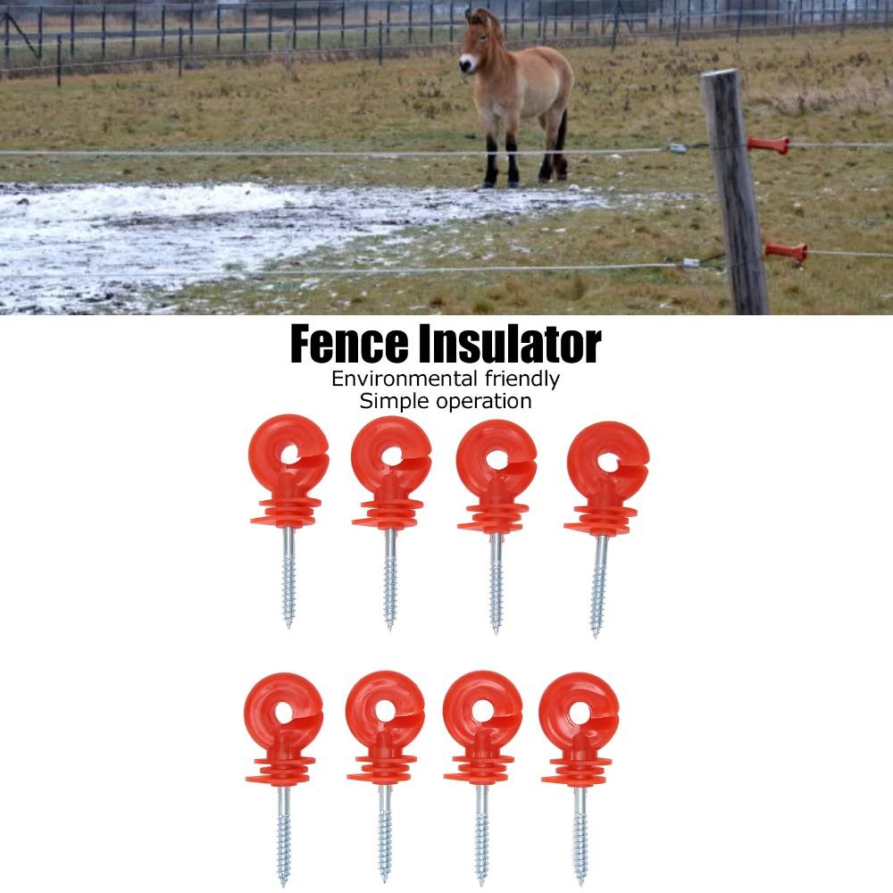 50Pcs Screw In Design Fence Insulator Rainproof Screw In Insulator Timber Post