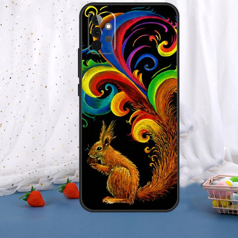 Мультяшное животное Белка Для Samsung Galaxy A55 A35 A05 A52 A32 A22 A54 A14 A16 A26 A36 A56 A06 A15 A53 A33 A13 Чехол