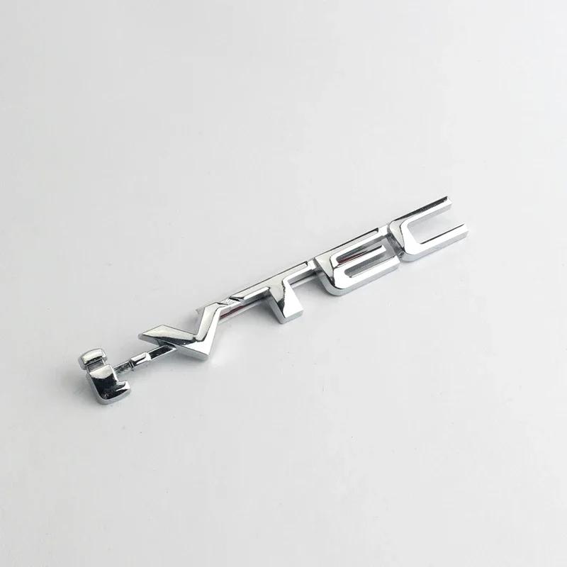 3D Metal Letters I VTEC Logo Rear Trunk Tailgate Emblem Badge Sticker For Honda Civic Accord City Jazz CRV Insight Decals