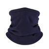 Men's and Women's Autumn and Winter Warm Cotton Neck Gaiter Fleece Lined Face Mask Solid Color Drawstring Neck Warmer