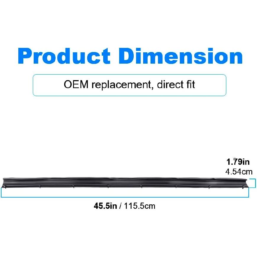 Нижний резиновый уплотнитель двери Совместим с Ford F250 F350 F450 F550 Super Duty 1999-2015, Ford Excursion 2000-2005, Передняя левая или