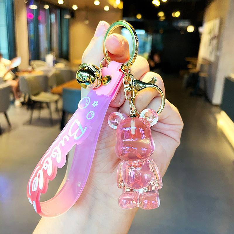 Colorful Resin Cartoon Keychains Bear And Rabbit Perfect For Party Favors