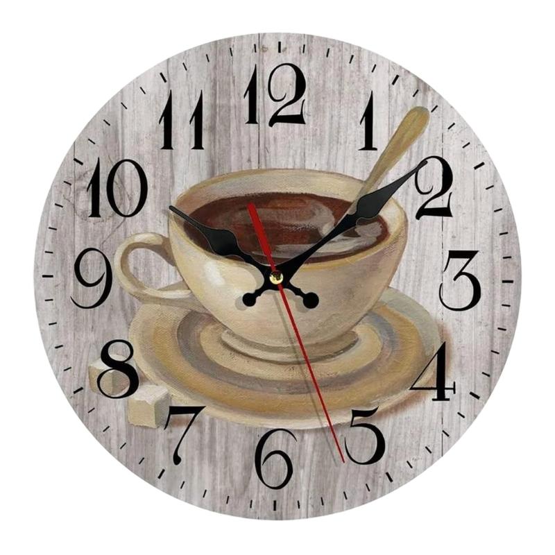 Silents None-Ticking Clocks Decorative Clock Battery Operated Wall Clock for Living Room Kitchen Home Office Decors