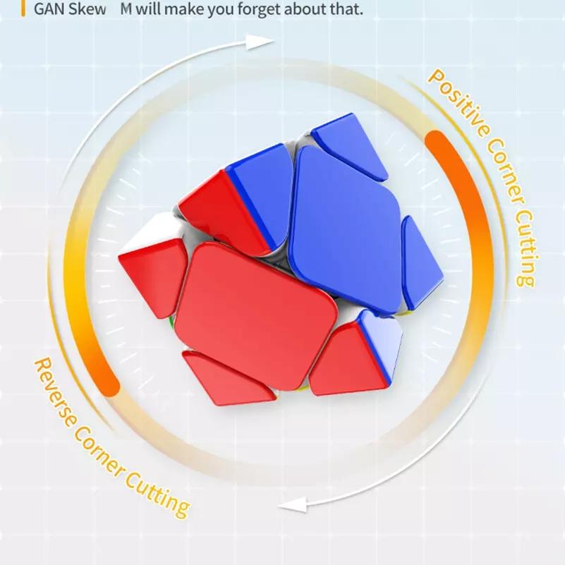 GAN Magnetic Skew Cube 3x3 Speed Cube GAN Skewb M Magic Cube Gans Magnet Puzzle Cubo Magico