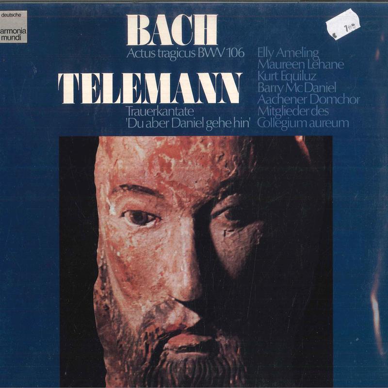 Виниловая пластинка ELLY AMELING MAUREEN LEHANE KURT Бах Actus Tragicus BWV 106 Телеман 1C06599751 DEUTSCHE HARMO Германия Классика Б/У