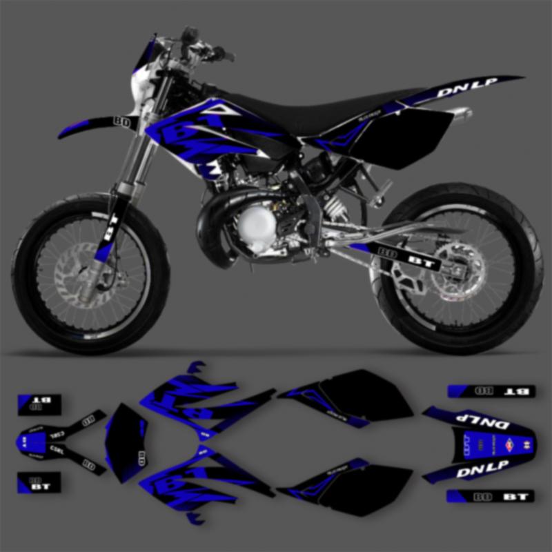 PowerZone Team Graphics Decals Stickers Kits For Beta RR 50 2006 2007 2008 2009 2010 Motorcycle Number Name Background Custom