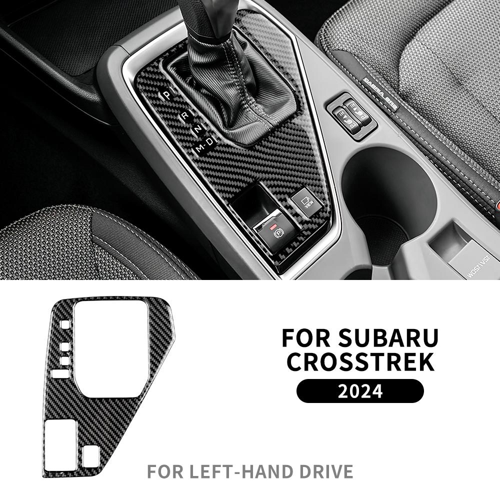 Наклейка из настоящего мягкого углеродного волокна для Subaru Crosstrek 2025 для Impreza 2025 Накладка на панель управления чашкой RHD LHD Внутренняя отделка
