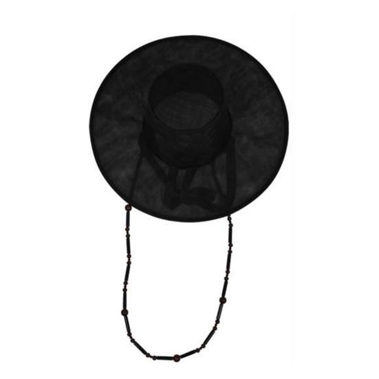 Детская корейская традиционная шляпа для выступлений, быстро складывающаяся шляпа с плоским верхом и широкими полями, защита от УФ-лучей, косплей, черная шляпа