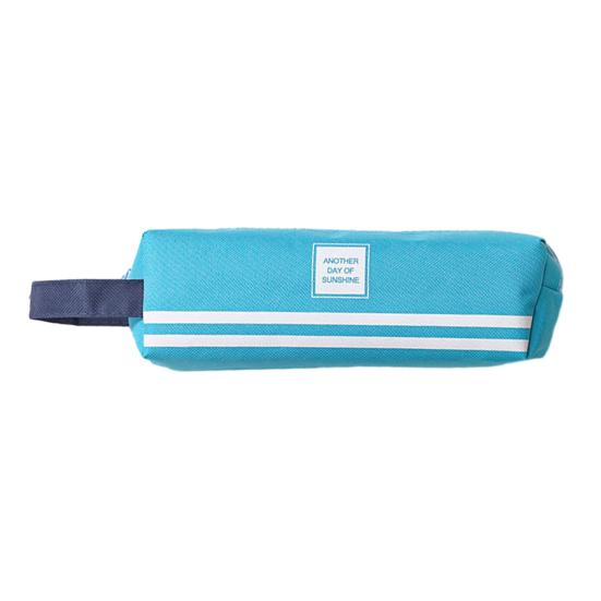 Portable Canvas Pencil Case with Handle Large Capacity Stationery Bag Student Pencil Organizer for Pens Markers Rulers Back-to-School Gifts