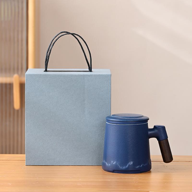 Чашка для разделения чая Керамическая офисная чашка Простая чашка Чайная чашка Бизнес-подарок Чашка для воды