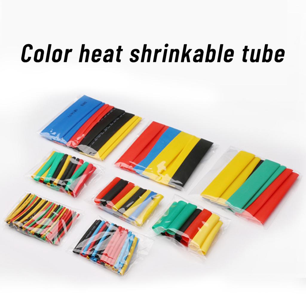 328 Pieces Electric Insulation Heat-Shrink Tube Wire Shrink Wraps Assortment Kit Eco-Friendly Material Easy to Use