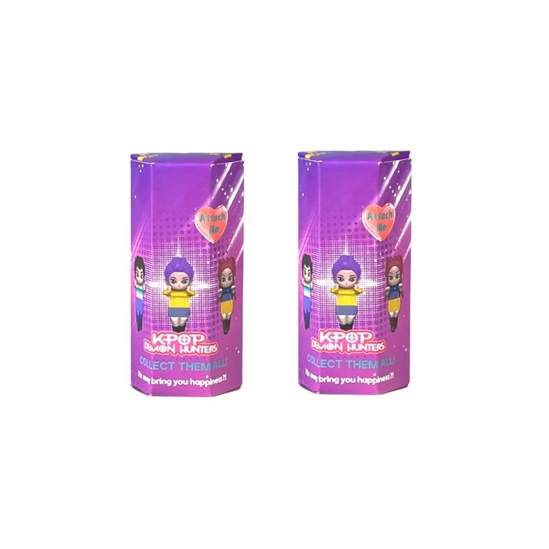 Аниме Kpop Охотники на демонов Серия фигурок Сюрприз-бокс ПВХ Мультяшная Мини-модель Игрушка Кукла Настольное украшение Детский Рождественский сюрприз Подарок