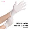 50/20 шт. Светло-розовые одноразовые нитриловые перчатки Водонепроницаемые Антистатические Прочные Светло-розовые перчатки для кухонных кулинарных инструментов