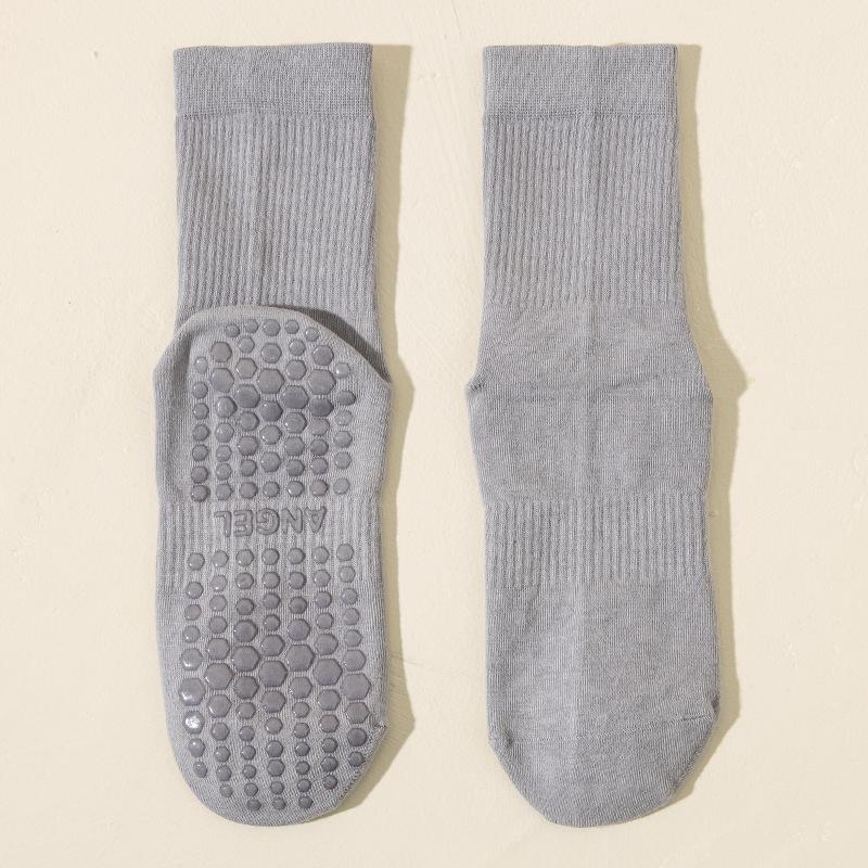 Носки для йоги Женские профессиональные спортивные носки до середины икры с противоскользящим эффектом Весна и осень Пилатес Фитнес Летние шорты-акула Длинные носки