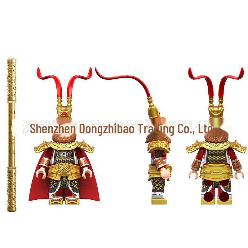 «Национальный тренд Путешествие на Запад Минифигурки: Набор строительных блоков «Король обезьян» (QL10101-10106)"