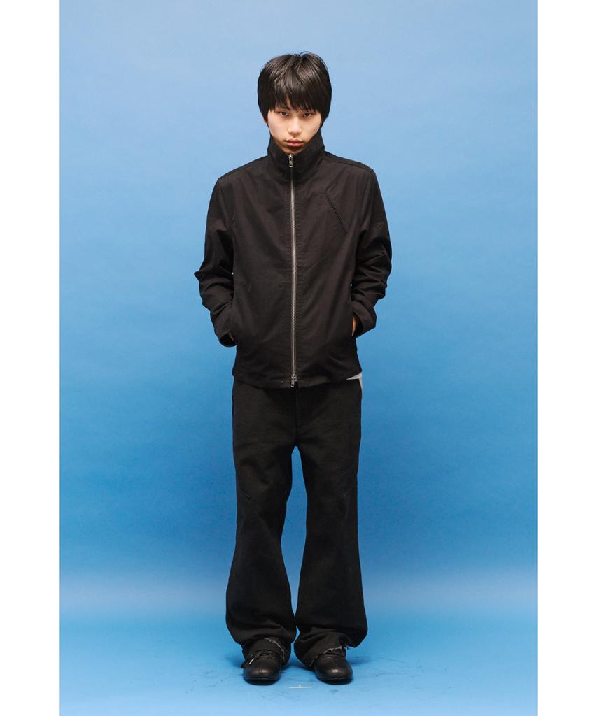 Hatchingroom Funnel Neck Jacket Black