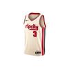 NBA City Edition Fan Jersey 19-20 Portland Trail Blazers McCollum No. 3 Мужские топы Белые AV4668-120