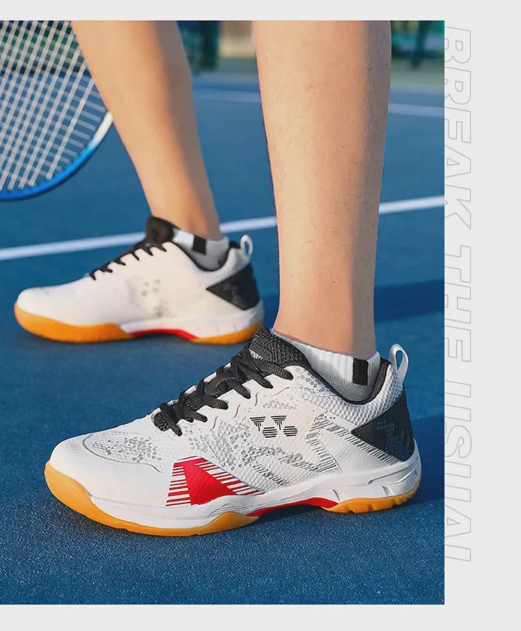 Новые кроссовки для бадминтона с подошвой из коровьих сухожилий, тренировочные теннисные кроссовки, спортивная обувь, студенческие футбольные кроссовки