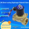 All-Copper Normally Closed Solenoid Valve for Water & Air, 2W Series, Sizes: 1/2", 3/4", 1", 2", AC220V, 24V.