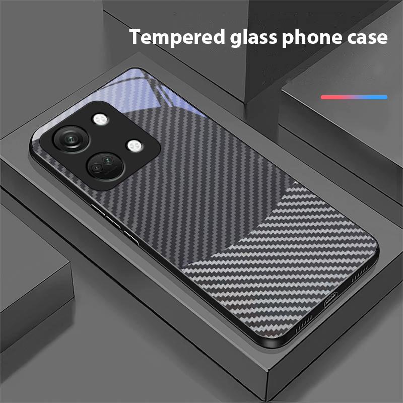 Двухцветные полосы для OnePlus Nord 3 5 6T 7 Pro 8 12 10T Reno8 Lite 5G 10R Nord N30 Жесткий чехол из закаленного стекла для телефона Черный