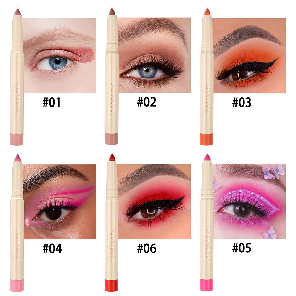 Подводка для глаз Гелевая ручка «Лежащий шелкопряд Русалка» Ручка для теней для век Рождественская ручка для подводки для глаз двойного назначения