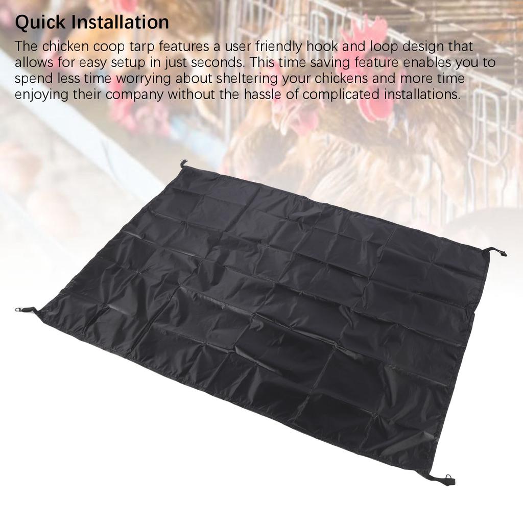 Тент для курятника, ткань Оксфорд с серебряным покрытием, многофункциональный, пыленепроницаемый, теневая сетка-чехол для курятника