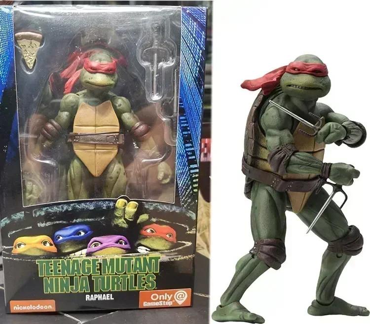 Neca 4 шт. Фигурки Черепашек-ниндзя Действия Tmnt Издание Подвижные Модели из Фильмов Черепашка-ниндзя Аниме Коллекционная Игрушка Кукла Подарки